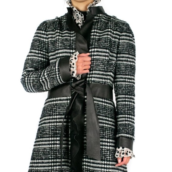 Valentino Houndstooth Coat - Picture 1 of 5